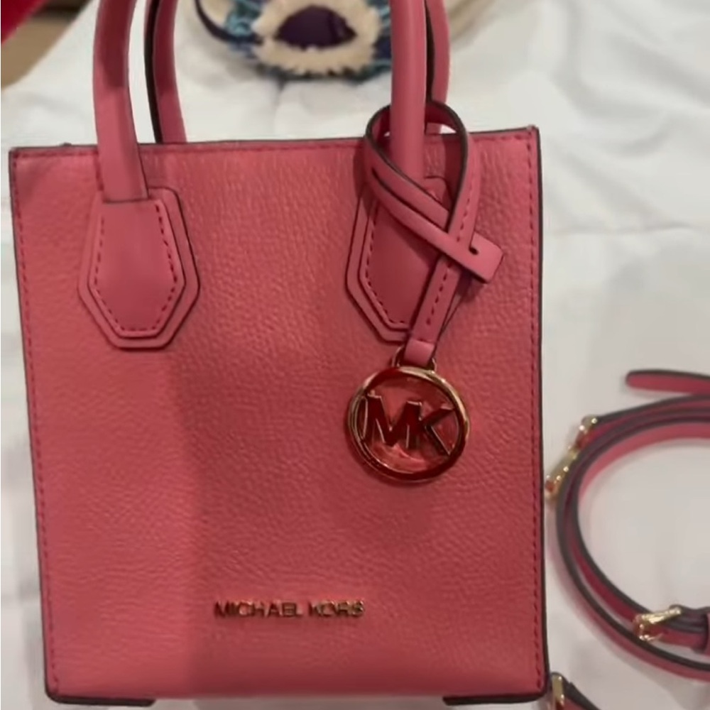 Michael Kors Pink Mini Bag with Detachable Strap